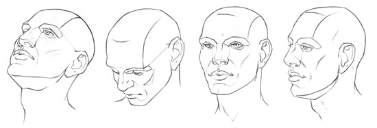 550x187 How To Draw The Head From Any Angle Stan Prokopenko's Blog - Basic Head Drawing
