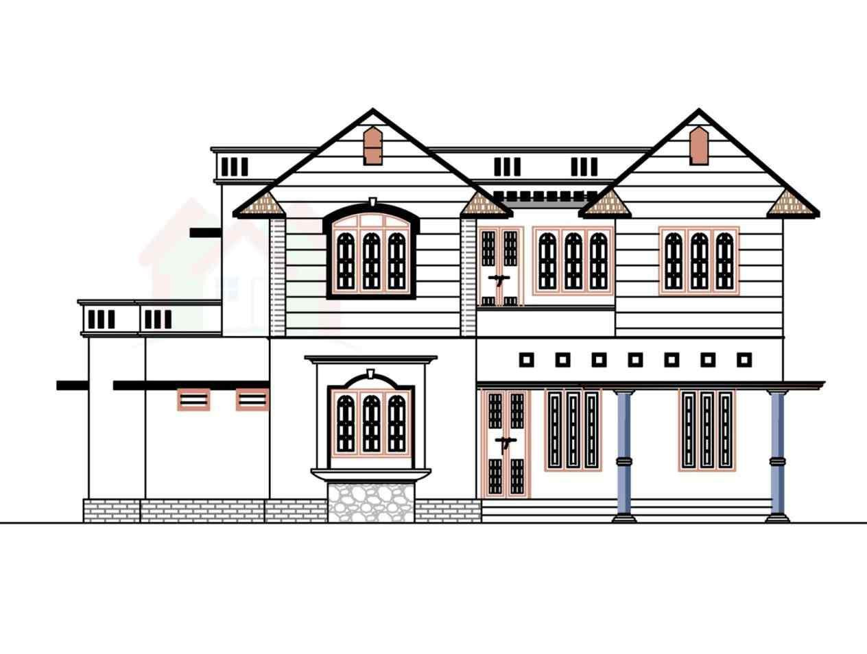 Нарисовать дом мечты план и фасад