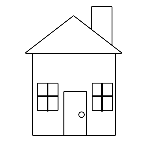 500x500 psuedocode teach my kids programming - Basic House Drawing