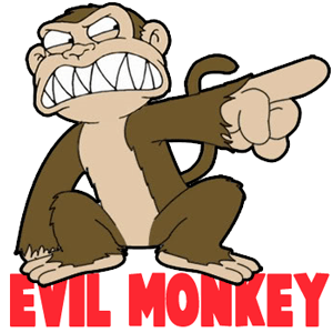 300x300 How To Draw The Evil Monkey From Family Guy Drawing Tutorial - Basic Monkey Drawing