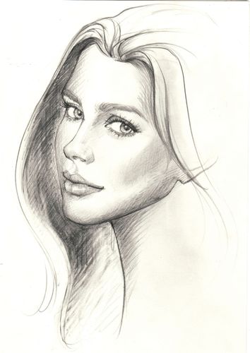 Basic Portrait Drawing at PaintingValley.com | Explore collection of ...