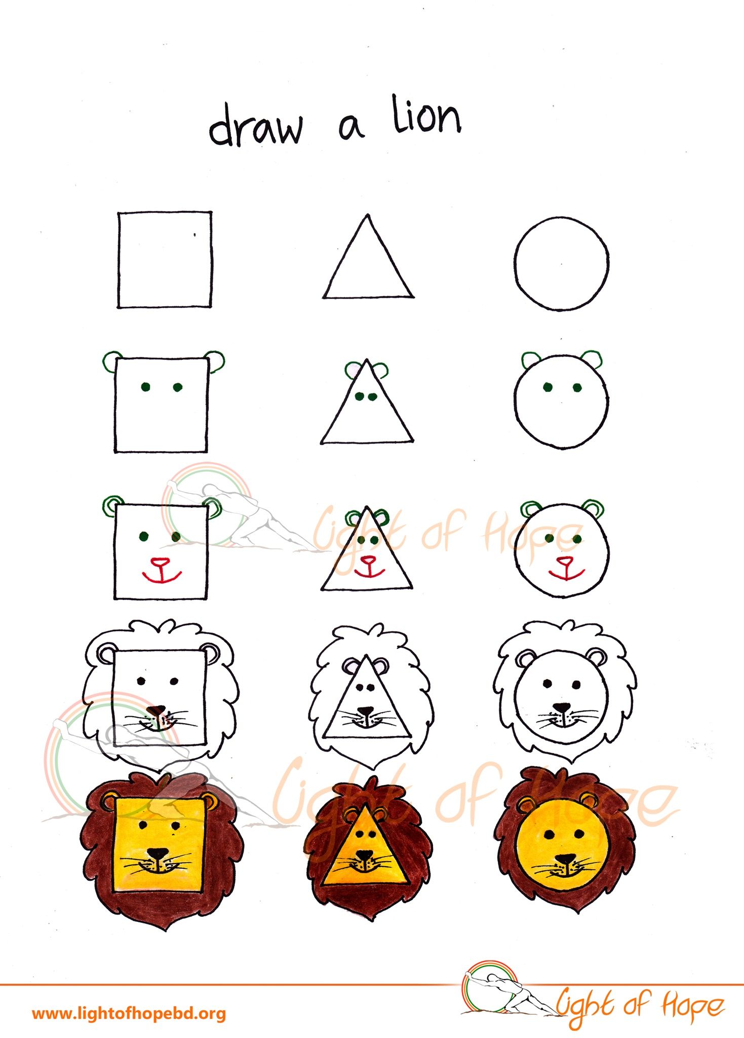 1469x2048 Drawing Animals From Basic Shapes - Basic Shapes Drawing