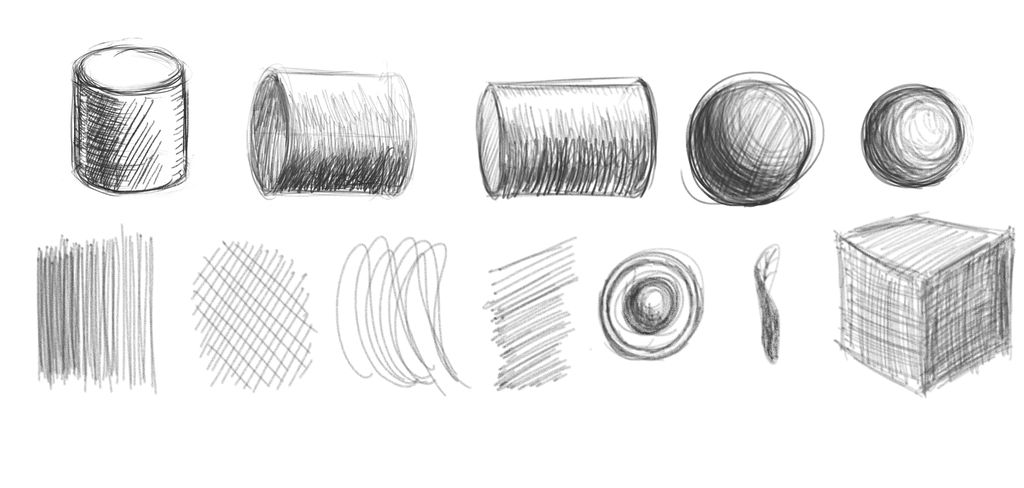 1024x488 Practice Sketching Basic Shapes - Basic Shapes Drawing