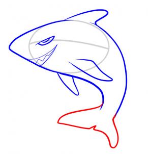 291x302 How To Draw How To Draw A Shark For Kids - Basic Shark Drawing