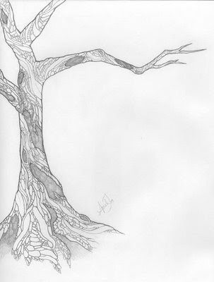 303x400 Tree Drawing - Basic Tree Drawing