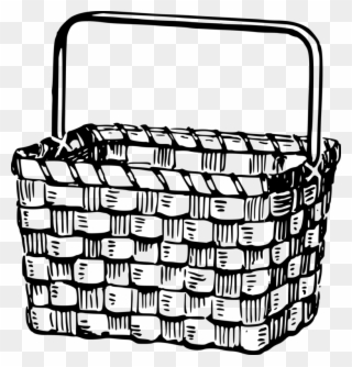 320x334 How To Draw Easter Basket Step - Basket Drawing Images