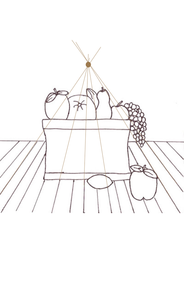 600x922 How To Draw A Basket Of Fruit - Basket Drawing Images