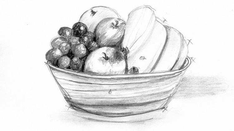 750x422 Mastering Realistic Real Life Drawing With Pencil Udemy - Basket Drawings