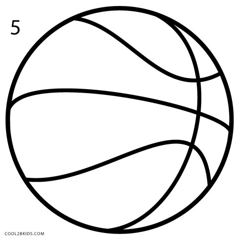 480x480 Basketball Drawing Free Download - Basketball Ball Drawing