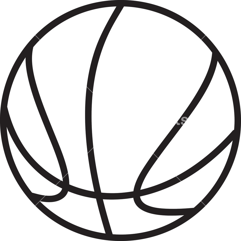 1000x999 Vector Basket Ball Royalty Free Stock Image - Basketball Ball Drawing