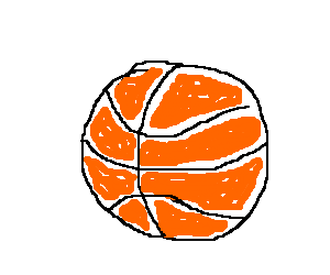 300x250 A Basketball Ball Drawing - Basketball Ball Drawing