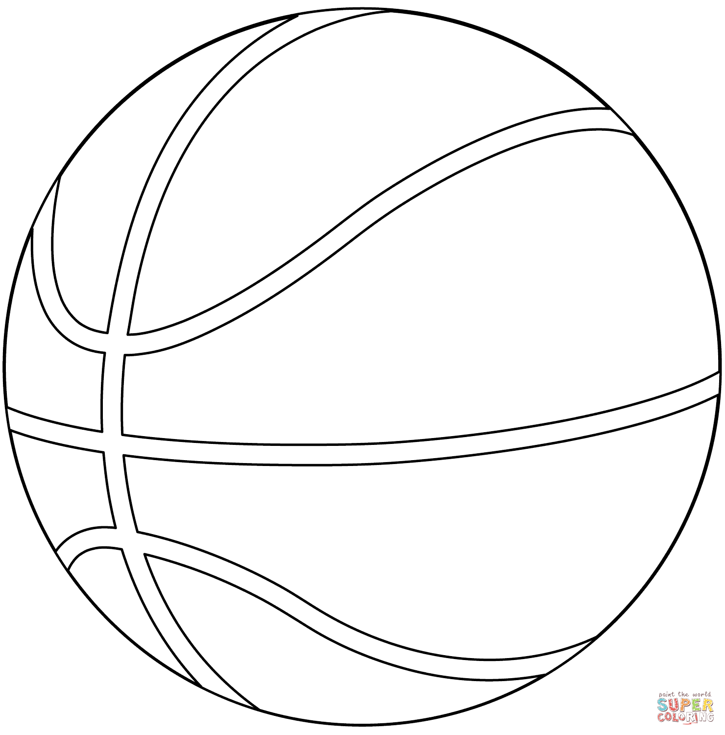 1480x1500 Basketball Ball Coloring - Basketball Ball Drawing