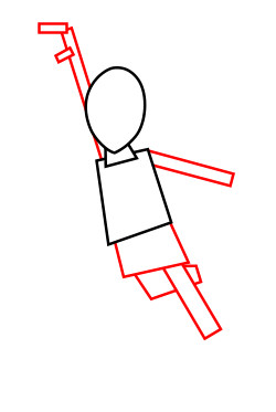 250x373 Drawing A Cartoon Basketball Player - Basketball Cartoon Drawing