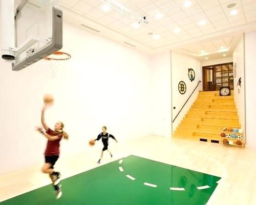 500x400 Inside Basketball Court Ideas For Indoor Home Basketball Courts - Basketball Court Drawing And Label