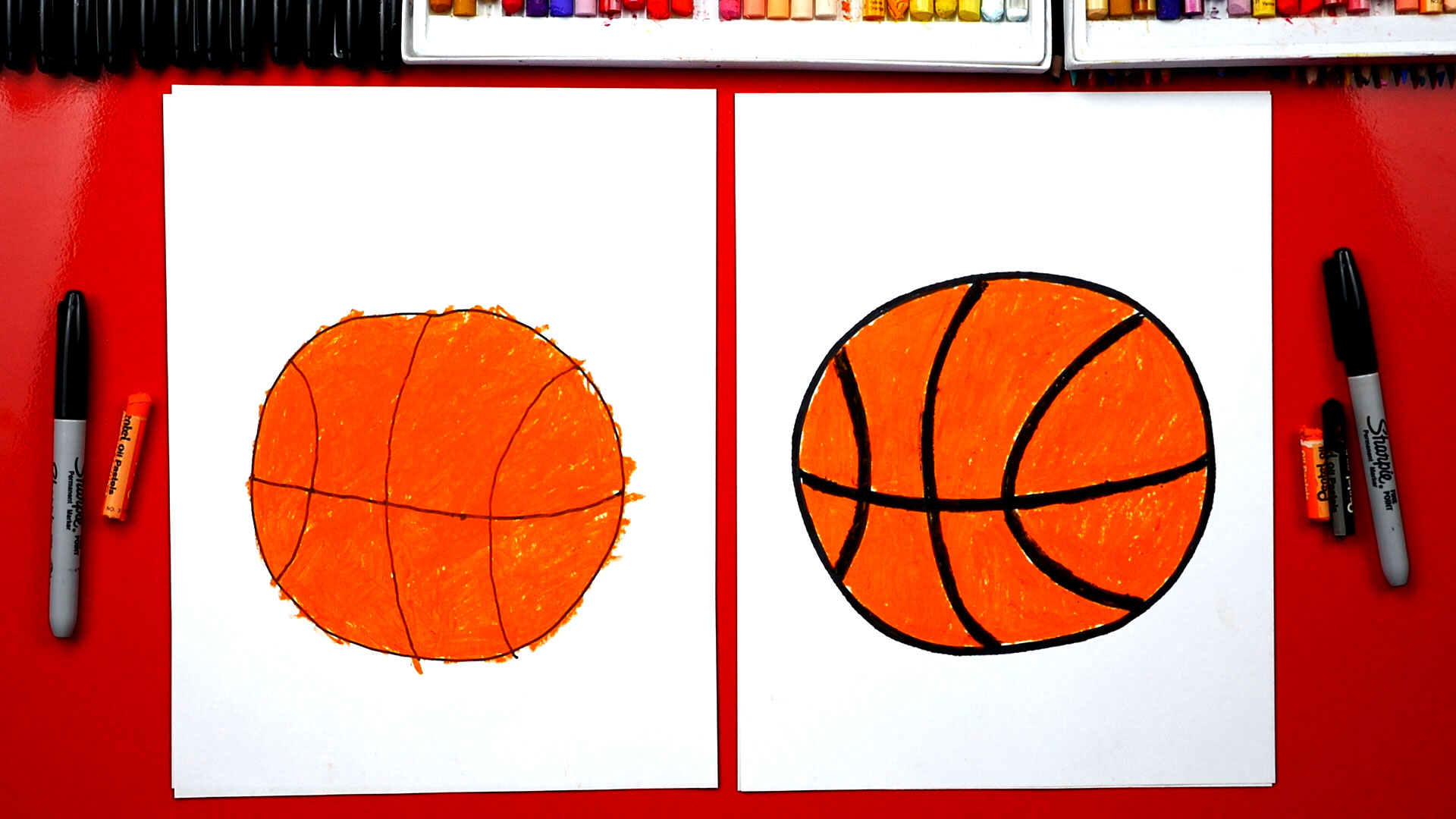 1920x1080 How To Draw A Basketball - Basketball Drawing