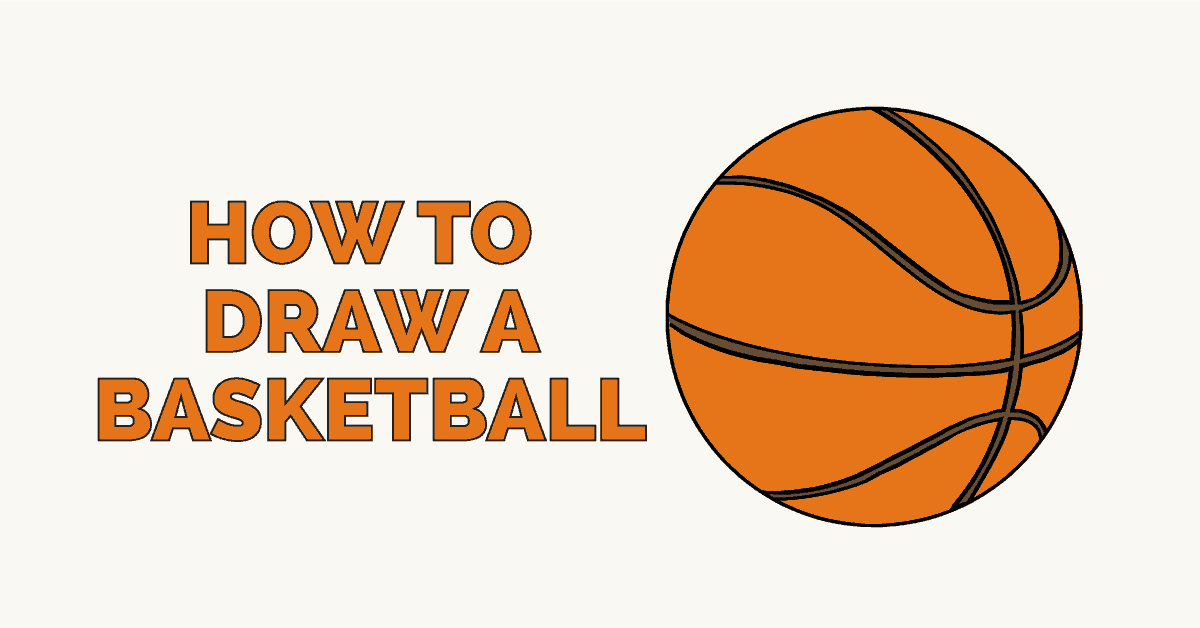 1200x628 How To Draw A Basketball - Basketball Drawing