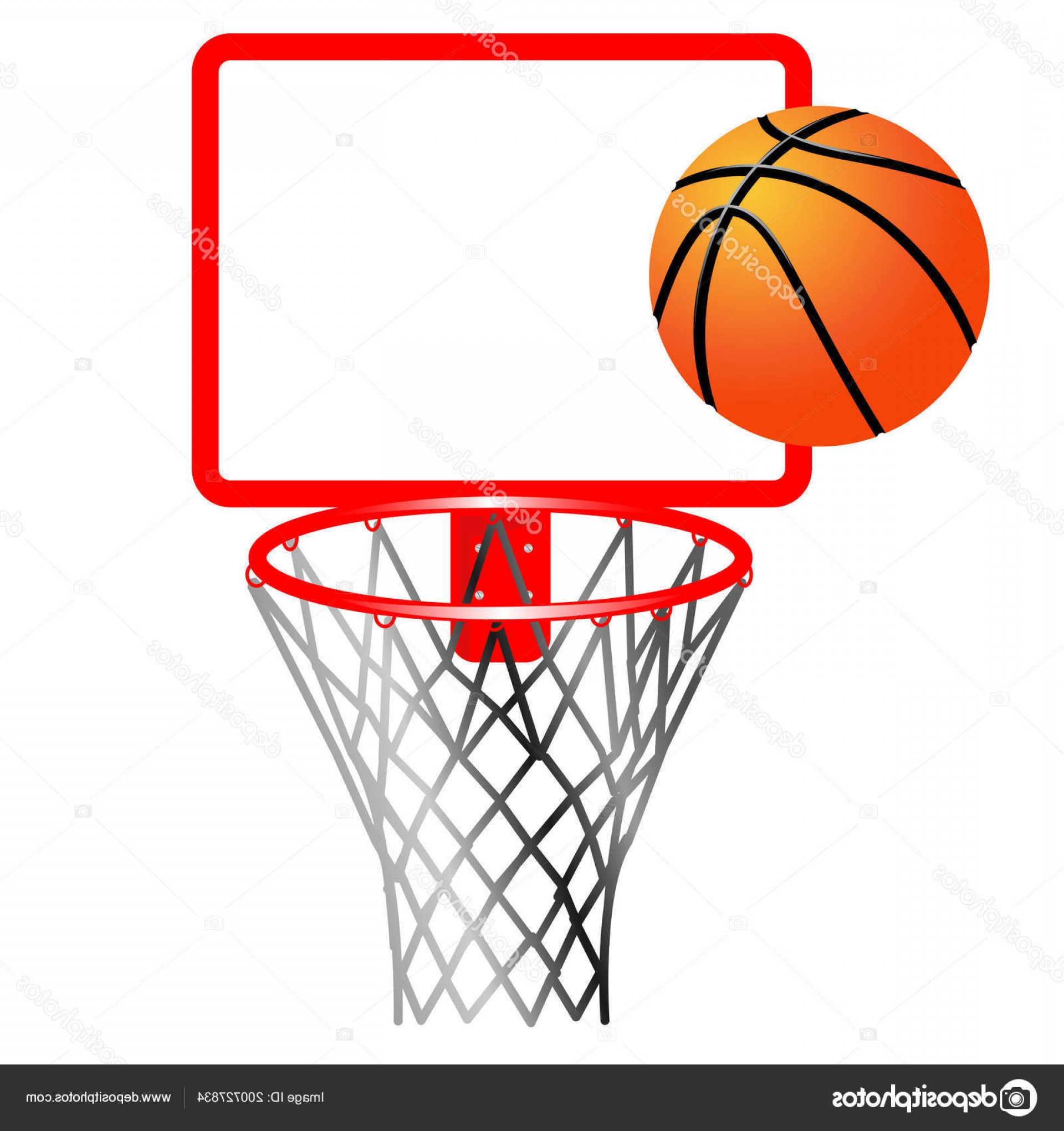 Нарисовать баскетбольный мяч и кольцо