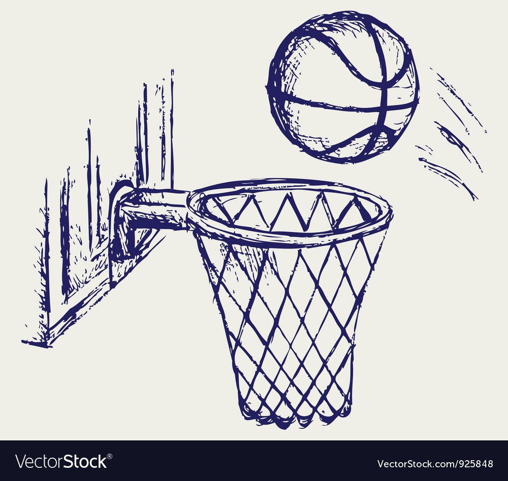 Basketball Goal Drawing at Explore collection of