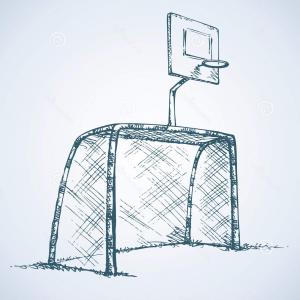 300x300 big football and basketball goal vector drawing illustration arenawp - Basketball Goal Drawing