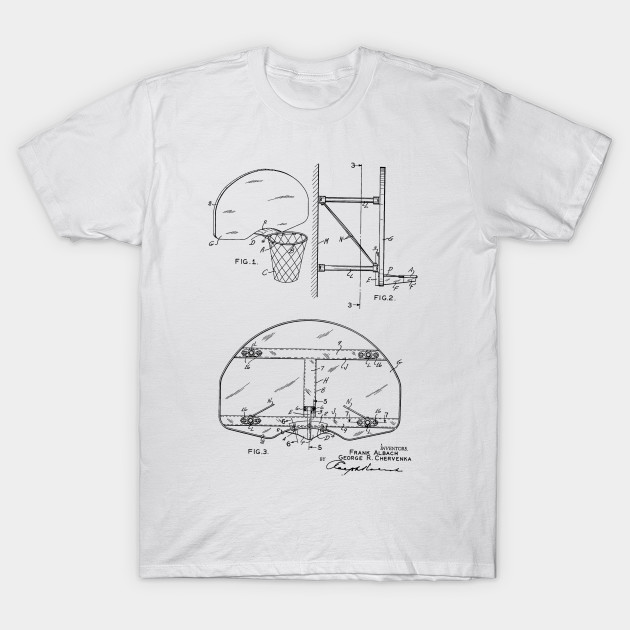 630x630 basketball goal vintage patent hand drawing - Basketball Goal Drawing