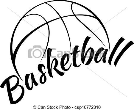 450x370 cool basketball clip art stock clip art icon, stock clipart - Basketball Line Drawing