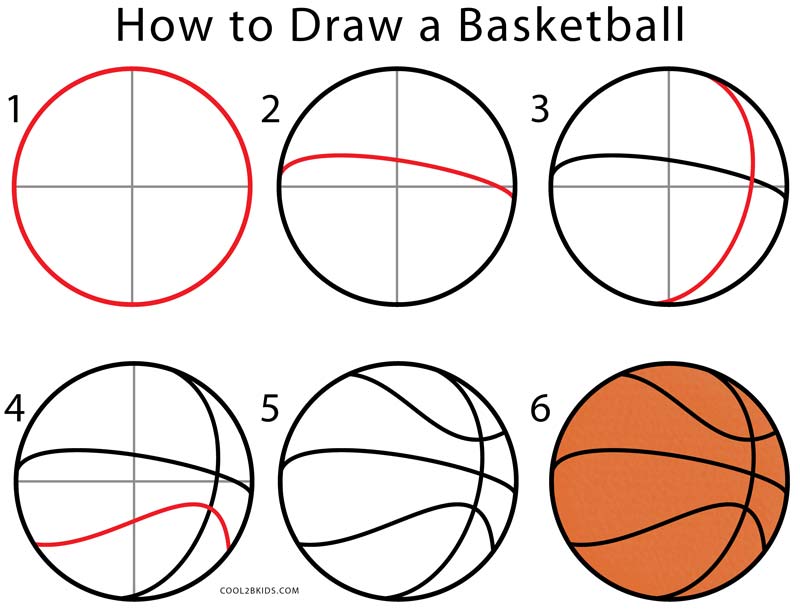 800x609 Drawn Basket Line Drawing - Basketball Line Drawing