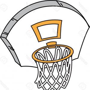 300x300 photoan image of a basketball hoop stand line drawing lazttweet - Basketball Line Drawing