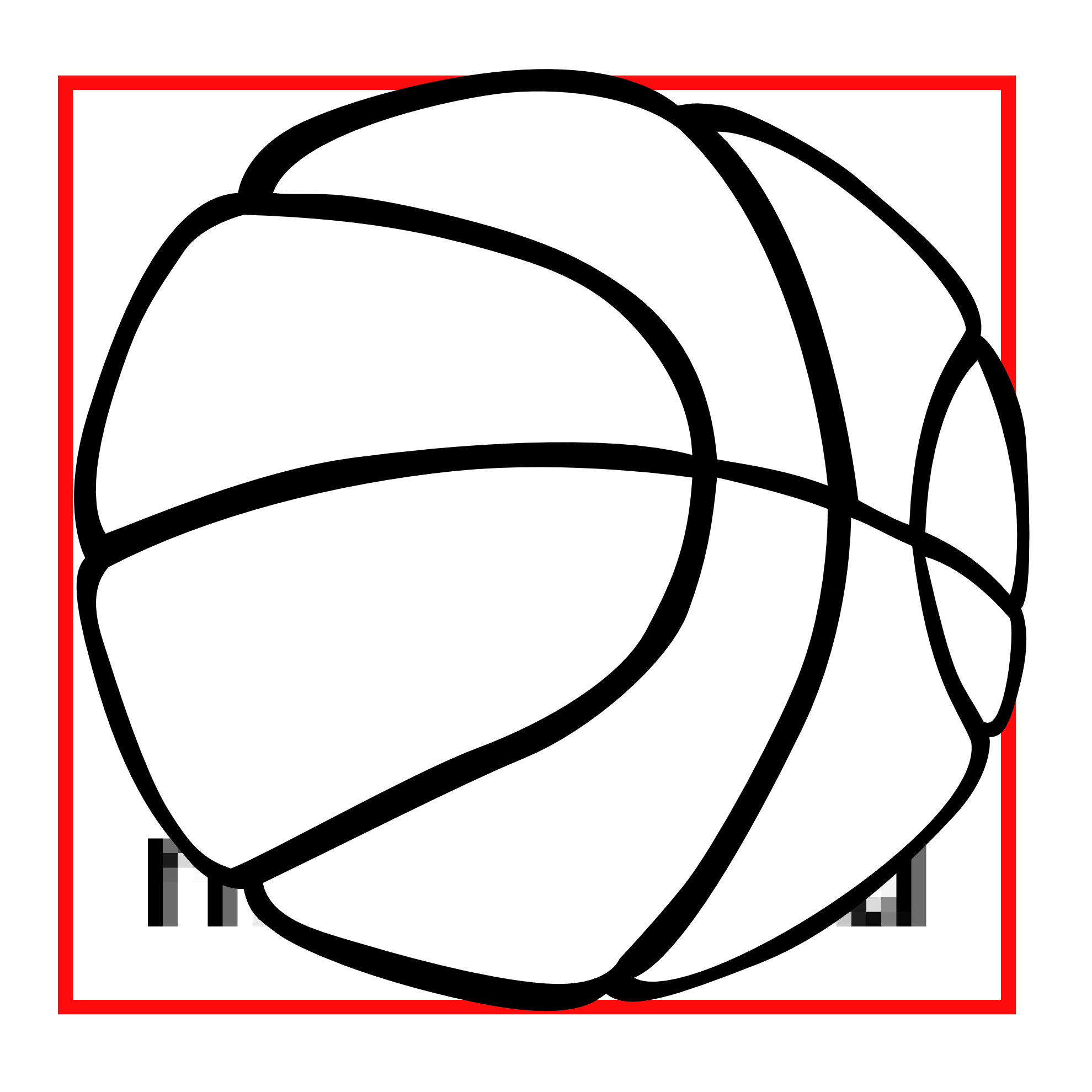 1979x1979 Basketball Court Vector Black And White - Basketball Line Drawing
