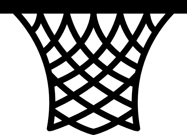 600x435 basketball net clip art - Basketball Net Drawing