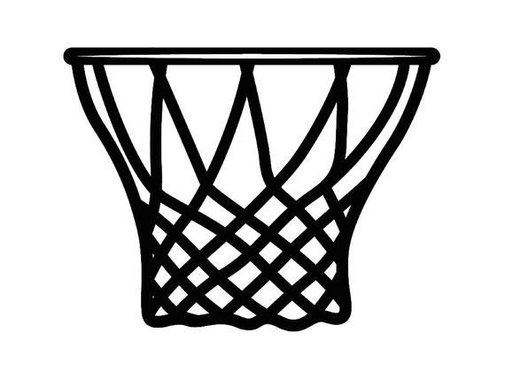 570x428 basketball hoop backboard goal rim basket ball net sports etsy - Basketball Net Drawing