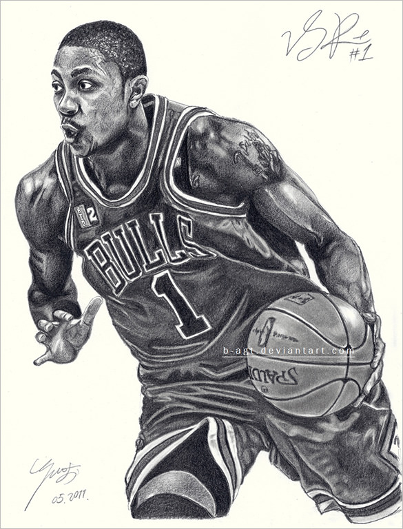 Basketball Player Drawing At Paintingvalley Com Explore