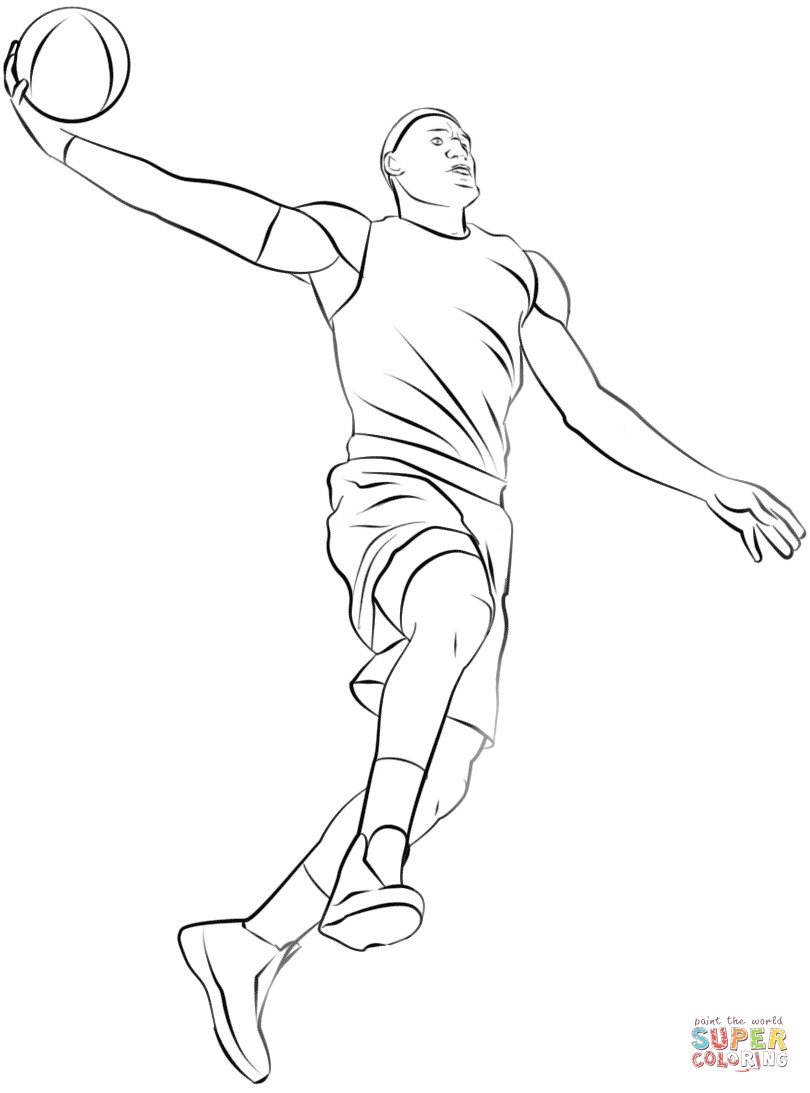 Basketball Player Drawing at PaintingValley.com | Explore collection of ...