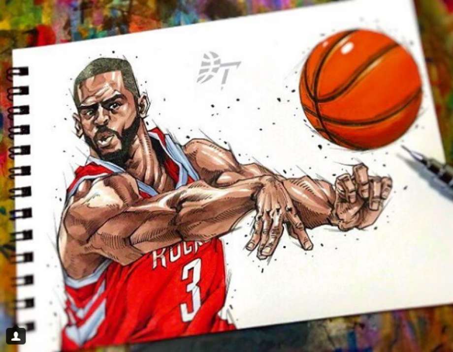 920x716 check out these insane drawings of nba players - Basketball Player Drawing
