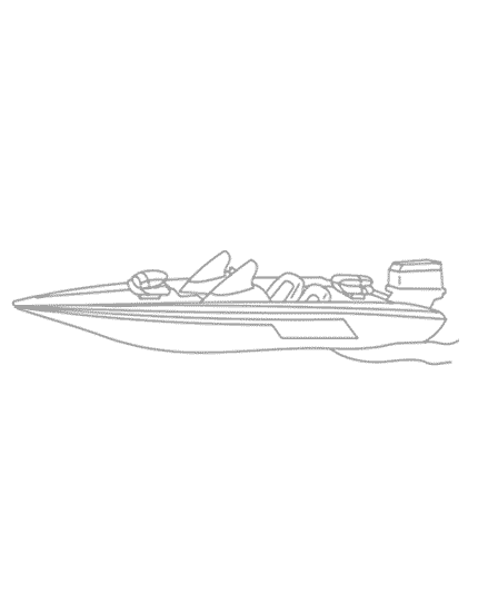 430x542 Boat Covers - Bass Boat Drawing