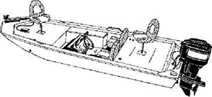 425x195 carver styled to fit cover for jon style bass boats - Bass Boat Drawing