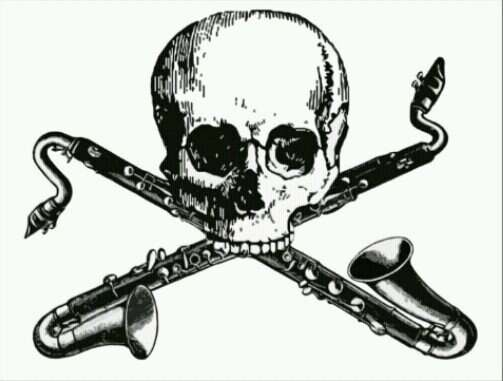 503x381 sassy bass clarinet - Bass Clarinet Drawing