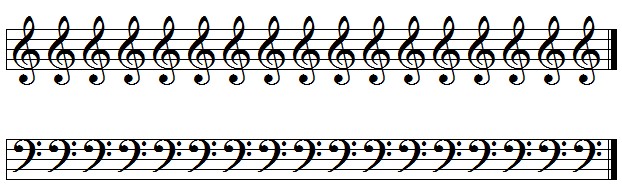 622x194 drawing a treble and bass clef music theory online - Bass Clef Drawing