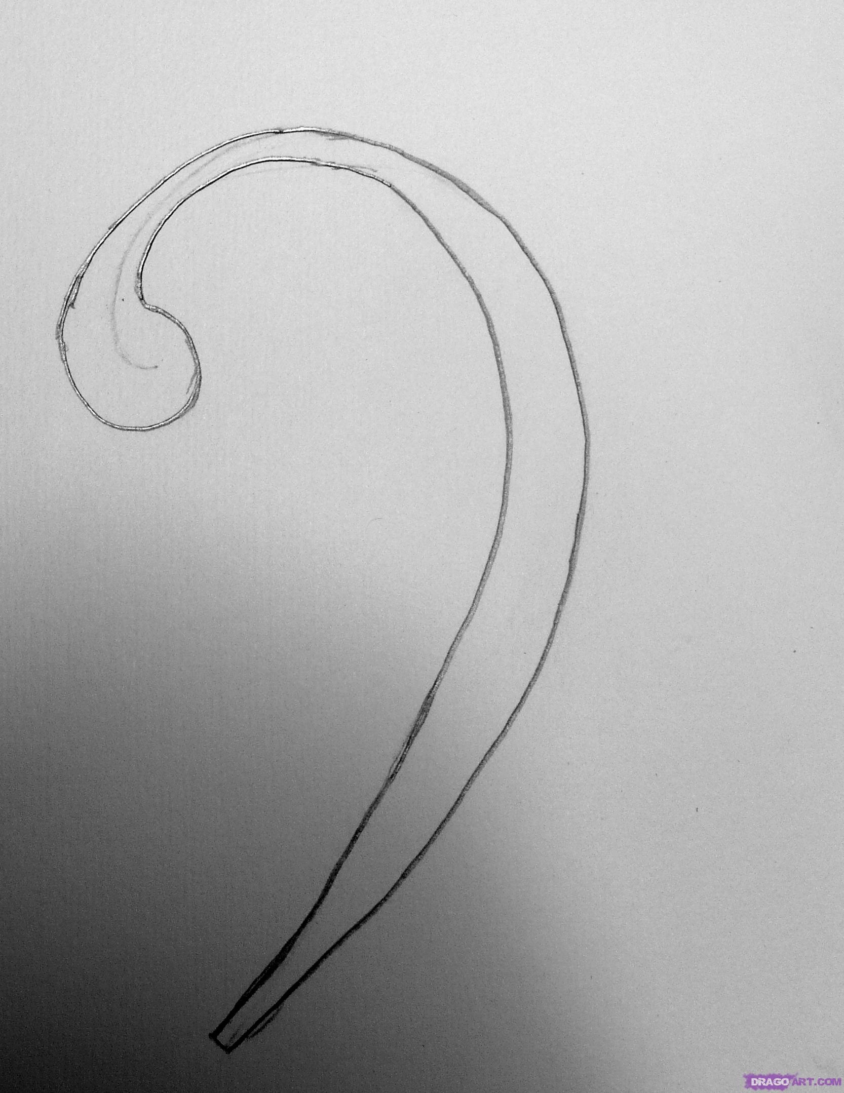 1666x2158 how to draw a bass clef, step - Bass Clef Drawing