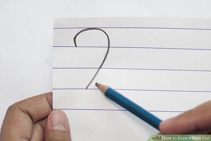 728x485 how to draw a bass clef steps - Bass Clef Drawing
