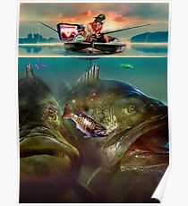 210x230 Bass Fishing Drawing Posters Redbubble - Bass Fish Drawing