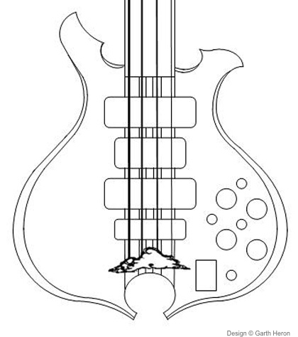 420x474 Building An Electric Bass Weescribble - Bass Guitar Drawing