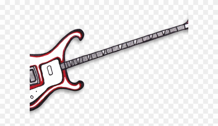 880x510 Bass Guitar Clipart - Bass Guitar Drawing