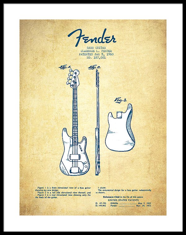 600x759 Bass Guitar Patent Drawing - Bass Guitar Drawing