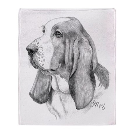 460x460 basset hound blankets - Basset Hound Drawing
