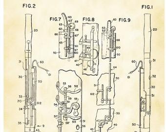 340x270 bassoon poster etsy - Bassoon Drawing