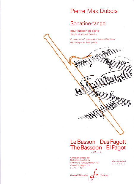 451x620 pierre max dubois, sonatine tango for bassoon and piano + reverb - Bassoon Drawing