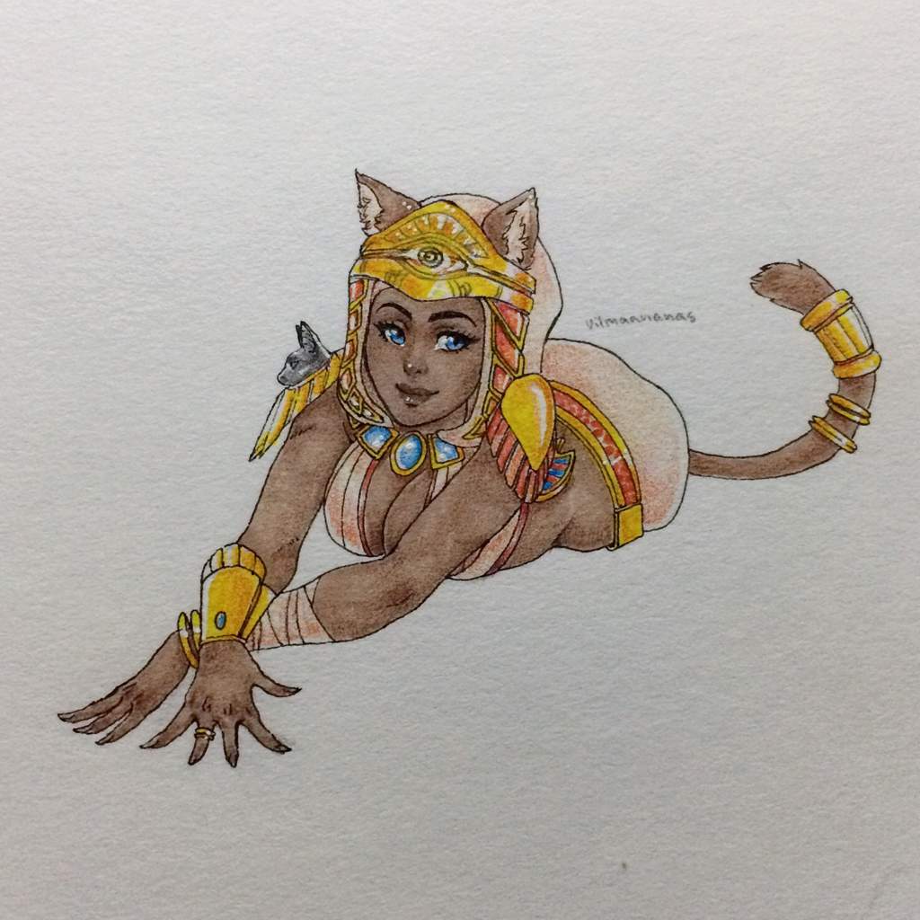 1024x1024 bastet fan art smite amino - Bastet Drawing