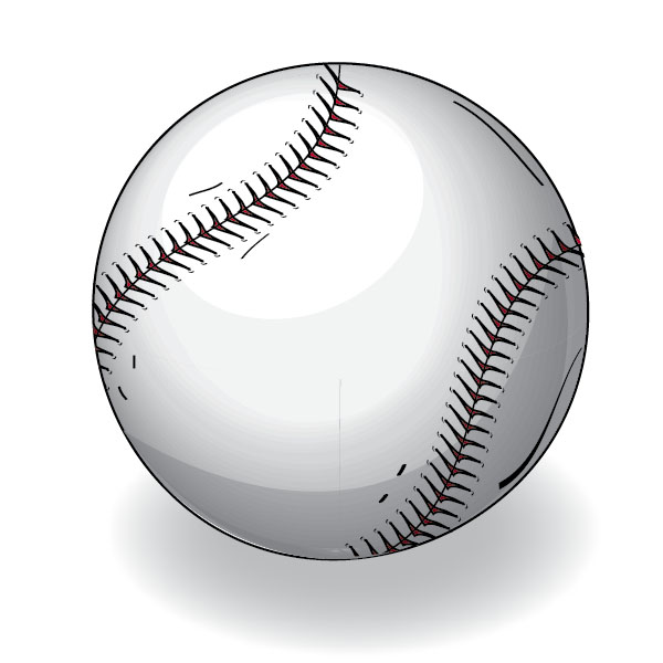 600x600 How To Create A Vector Baseball Bat And Ball - Bat And Ball Drawing
