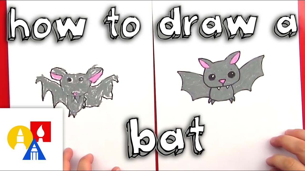 1280x720 How To Draw A Cartoon Bat - Bat Cartoon Drawing