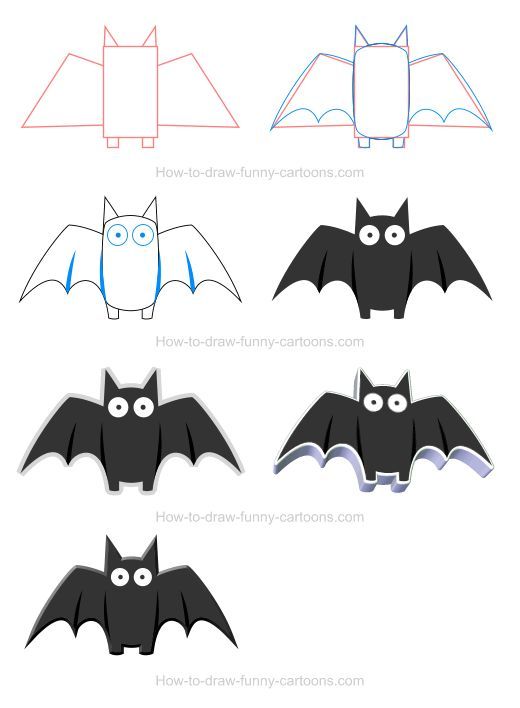 520x708 How To Draw A Bat Icon He - Bat Cartoon Drawing